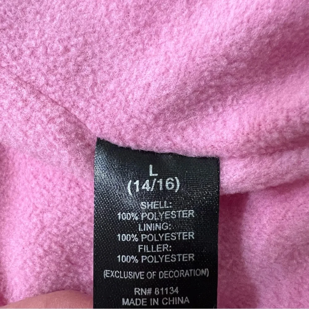 NWT Pacific Trail Insulated Hooded Jacket Pink Large with fleece detachable hood